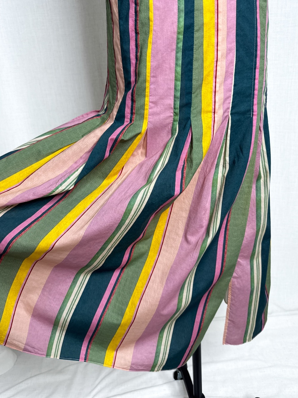 Akris Punto Mauve Deck Chair Stripe Cotton Midi Dress Multicolor Size US 12 - Picture 13 of 16